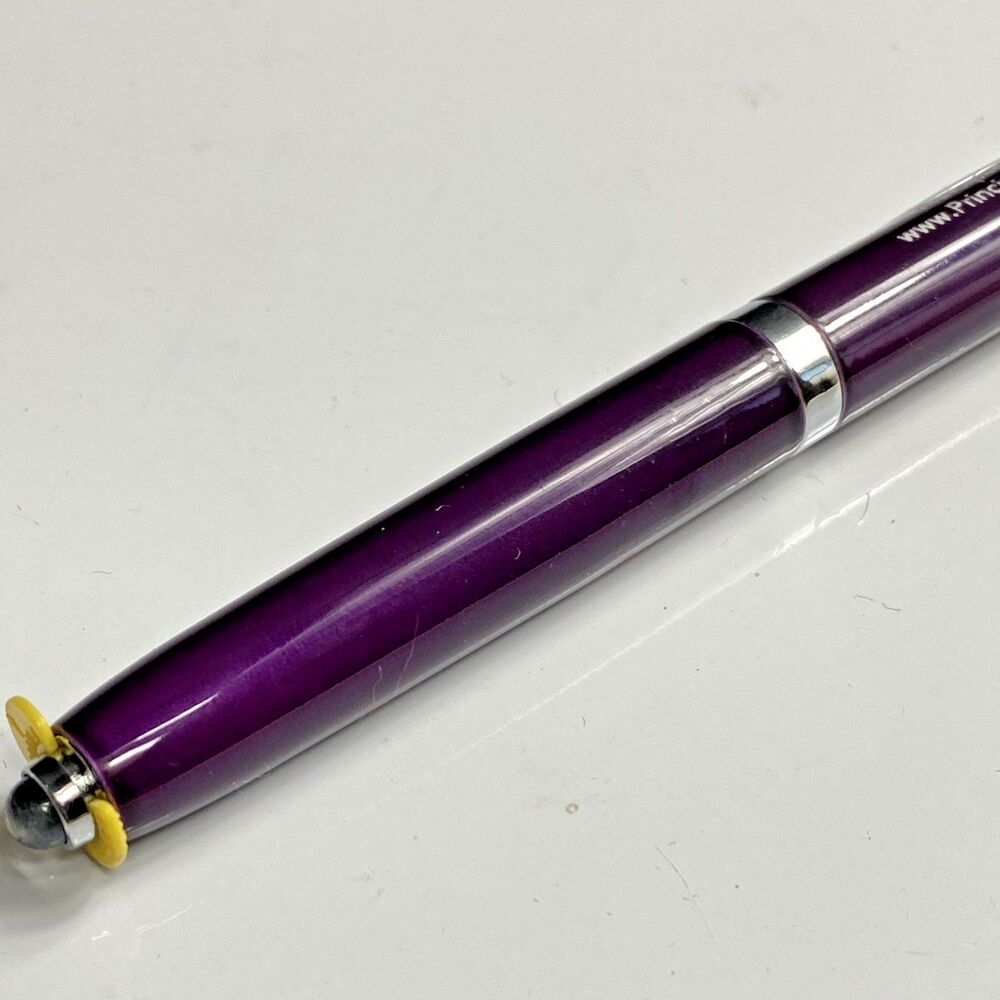 Adler Lexi 3-in-1 LED Lighted Tip Pen Stylus Purple Metal Ballpoint Black Ink - Picture 7 of 10